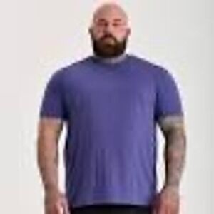 Built Different Mens 3XL Skipper Blue V-Neck T-Shirt 3XL Short Sleeve